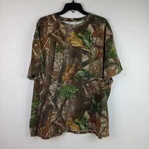 Outfitters Ridge Mens 2XL Brown Camo Hunting Outdoors Camouflage Tshirt